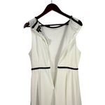 Alexia Admor NWT Ida White Black Sleeveless Fit & Flare Dress Bow Detail Size M Photo 15