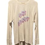 Aerie Ski Bunny NWT Real Soft Waffle Knit Thermal Long Sleeve top Size Medium Photo 1