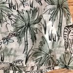 Karen Kane NWT  Garden Party Peasant Blouse Green Pink Cotton Women’s Size M Photo 5