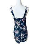 California Dynasty Vintage Women's Blue Floral Lingerie Negligee Nighty Medium Photo 5