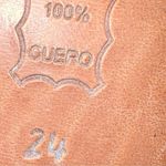 El Canelo lady’s black booties with cream flowers on side. Size 7 Photo 9