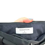 Aritzia Babaton Belted Pleat Pant Trouser Cropped Stretch Satin Black Size 2 Photo 11