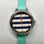 Keep collective watch silver tone 27mm quartz analog green band running Photo 0