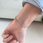 Silver Initial "L" Bangle Bracelet Photo 1