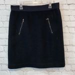 Ann Taylor NWT Black Waffle Knit Lined Straight Skirt Photo 1