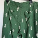 ZARA  Green Patterned Wide Leg Pants Photo 8