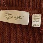 RD Style  Brown V Neck Sweater Size Large‎ (P19) Photo 7