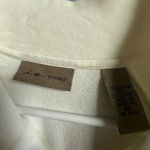 I.E. Relaxed women’s Hoodie soft white velour track zip Jacket size‎ xl athletic Photo 2