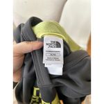 The North Face Grey Lime Green Long Sleeve Kangaroo Pocket Hoodie Photo 1