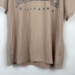 Los Angeles California T Shirts Short Sleeve Graphic Crew Neck Top Medium Beige Tan Photo 4