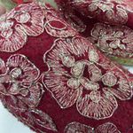 Toni Pons Wedge Espadrilles Sandal Women 42, 11 Red Embroidered Floral Wool Boho Photo 10