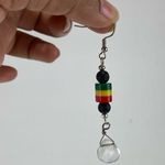 Handmade Rasta Boho gemstone earrings are  by Cosmic Dreamer Creations Photo 5