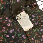 Free People FP NWT J.O.A. Sheer Floral Midnight Black Jumpsuit Size XS Photo 5