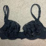 American Vintage Vintage Philippe Matignon Sheer Lace Bra Size 36 C Black Photo 0