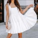 MABLE flowy white tiered white dress size Small Photo 0