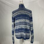CHAPS  Denim Blue Open Front Long Sleeve Cardigan Size Large Photo 6