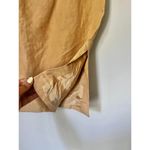 Salvatore Ferragamo Linen Pencil Skirt in Beige w/Slide Slits Knee Length sz. S Photo 6