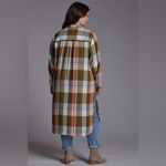 Anthropologie  Pilcro Side-Slit Maxi Tunic Button Down Large C20 Photo 3