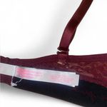 PINK - Victoria's Secret Burgundy Victoria's Secret PINK lace leopard print lace t shirt bra Photo 5