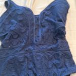 Becca crochet navy 0x 14-16 lots of boob support flattering extraordinary detail Photo 10