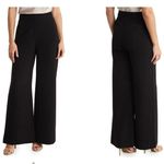 T Tahari Women's Black Ponte Wide Leg Soft Pants Sz 4 Photo 1