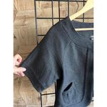 Vintage Mossimo Womens Jacket Sz M Black Crop Cape Short Sleeve Bohochic Size M Photo 6
