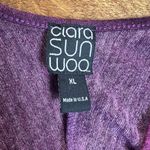 Clara Sun Woo Top Womens XL Purple Dolman Sleeve V Photo 8