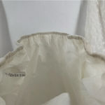 Heatherly Cottage Eyelet‎ Crop Top Balloon Sleeve Peasant Embroidered Size XSP White Photo 5