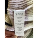 Carve Designs  Olive Multi Stripe Funnel Neck Relaxed Fit Rockvale Sweater Medium Photo 8