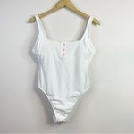 Stoney Clover Lane Stoney Clover X Target White Ribbed Cheeky High Leg One Piece Swimsuit womens L Photo 19