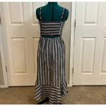 Bailey blue  striped high low midi dress Size M Photo 3