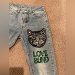 No Brand Women's Streetwear Kpop Skinny Denim Jeans Blue Size 27 Photo 1