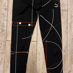 Puma  Black Leggings with Red and White Accents Photo 0