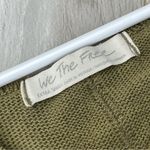 Free People  Top v neck distressed knit come and get it womens Green xsmall boho Photo 2