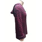 Cabela's Burgundy Black Button Up Hooded Sweater Cozy Knit Cotton Blend Warm Styl Photo 3