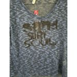 Hang Ten  Long Sleeve Sheer Knit Slouched Top “Sand Surf Soul Classic Surfer Sz L Photo 1