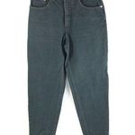 Abercrombie & Fitch Womens Mom Jeans Vintage Tapered High Rise Dark Green 4 Photo 0