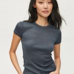 Michael Stars ππ Fallon Shine Tee ~ Dark Gray Size NWOT Photo 4