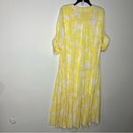 Chico's Chico’s tiered paisley maxi dress yellow white size 8/10P spring Easter wedding Photo 9
