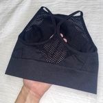 Aerie Black High Neck Mesh Racerback Sports Bra Photo 4