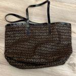 Anne Klein Ann Klein Black & Brown Print Small Open Shoulder Tote / Bag Photo 3
