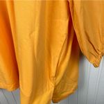 LOGO By Lori Goldstein  Cotton Modal & Poplin 3/4 Sleeve Top Size 1X Gold Yellow Photo 5