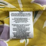 BCBGeneration Yellow Floral 3/4 Bell Sleeve Off The Shoulder Crop Top Photo 4