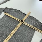 ZARA  Shirt Womens Small Gray Textured Knit Long‎ Sleeve Lightweight Top Photo 3