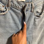 AGOLDE  Merrel Jeans Astray High Rise Crop Light Wash Raw Hem Denim- Size 29 Photo 3