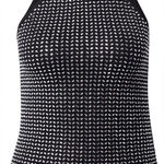 Guess Women's Sleeveless Celeste Mirror Turtleneck Top XS Black NWT Photo 0