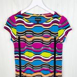 Laundry by Shelli Segal Multicolor Bright Neon Abstract Print Dress Size XS Photo 2
