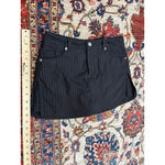 Xhilaration Y2K Pinstripe Mini Skort Black Gray Pleated Stretch Low Rise Size 3 Photo 5