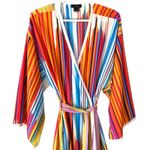 Natori  NWTs Striped Belted Robe size medium Photo 1