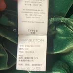 NWOT pushBOTTON Kelly Green Draped Miniskirt Stretch Velvet Ruched Sides sz. S· Photo 8